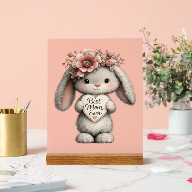 Best Mom Acrylic Sign (Wedding)