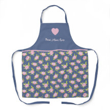 Best mom and flower print. All-Over Print Apron