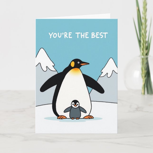 Best Mom Arctic Scene Card (Front)