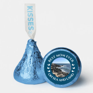 Best Mom Atlantic Ocean Waves of the Sea Blue Hershey®'s Kisses®