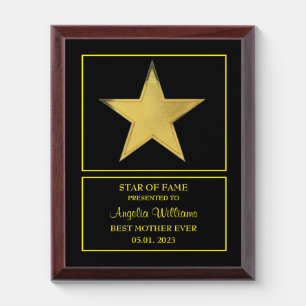 Best Mom Award Plaque