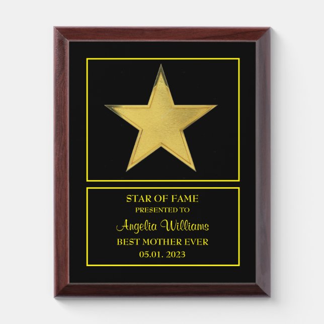 Best Mom Award Plaque (Vertical)