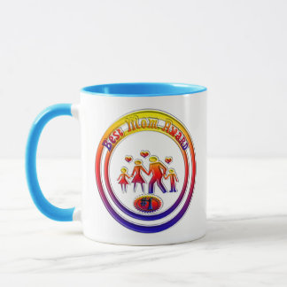 Best Mom Award Rainbow Family Mug
