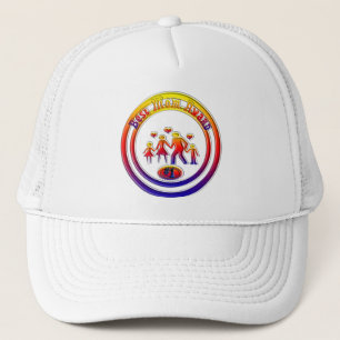 Best Mom Award Rainbow Family Trucker Hat