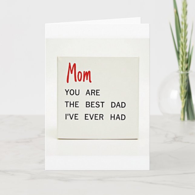 Best Mom Best Dad Card (Front)