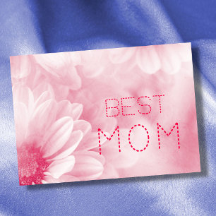 Best Mom best mom ever pastel elegant floral Card