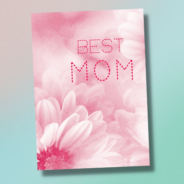 Best Mom best mom ever pastel elegant floral  Card (Creator Uploaded)
