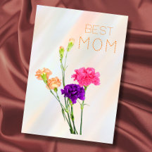 Best Mom best mom ever pastel elegant floral