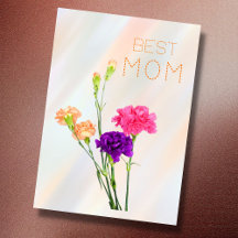 Best Mom best mom ever pastel elegant floral