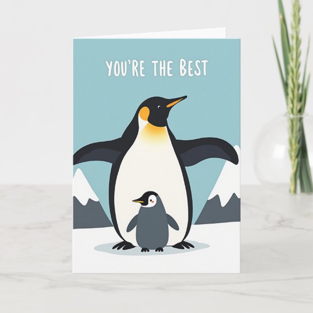 Best Mom Bird Illustration Card (Front)