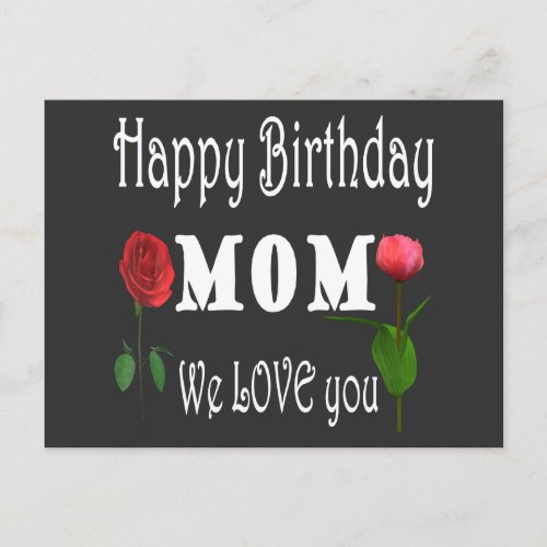 Best Mom Birthday Design  Invitation Postcard
