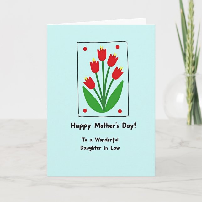 Best Mom Botanical Frame Card (Front)