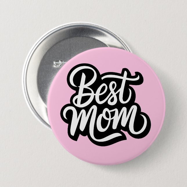 Best Mom Button (Front & Back)