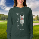 Best Mom by Par :Golf Ball Snowman  Red green Swea Sweatshirt<br><div class="desc">Best Mom by Par: Golf Ball Snowman with Red Bowtie,  Perfect gift for golfer  winter holiday Christmas Party shirt</div>