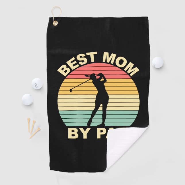 Best Mom By Par - Golfing Golf Towel (InSitu)