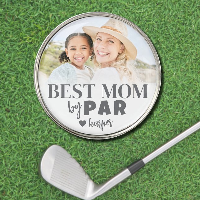 Best Mom By Par Photo Golf Ball Marker (Best Mom By Par Photo Mother Golf Ball Marker)