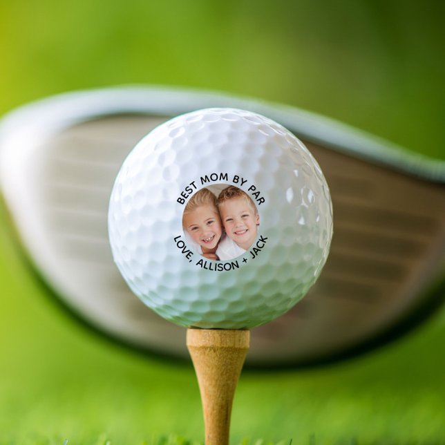 Best Mom By Par Photo Golf Balls (Creator Uploaded)