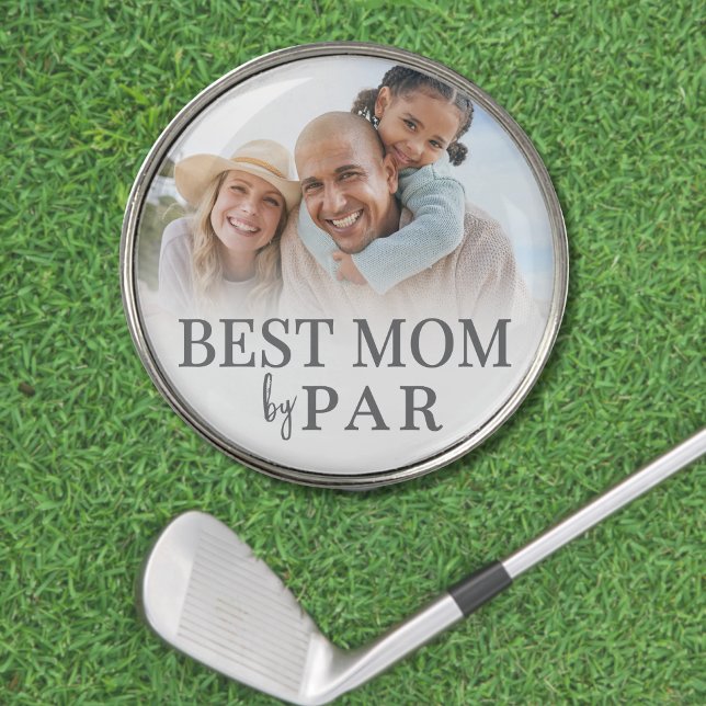 Best Mom By Par Photo Mother Golf Ball Marker (Best Mom By Par Photo Mother golf ball marker)