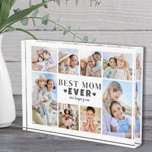 Best Mom Collage Photo Block