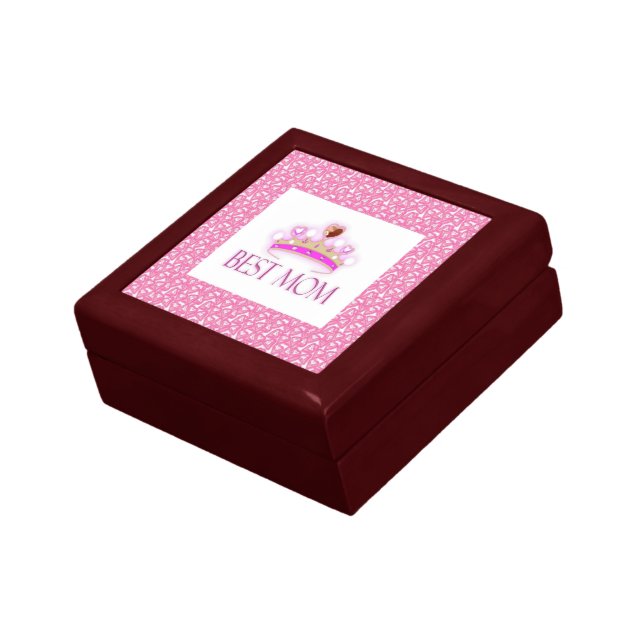 Best Mom Crown Jewelry Box (Side)
