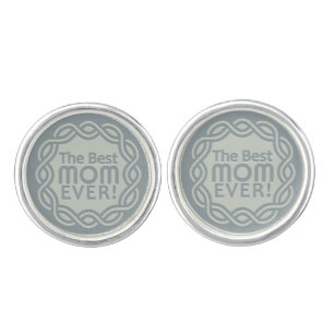 BEST MOM cufflinks
