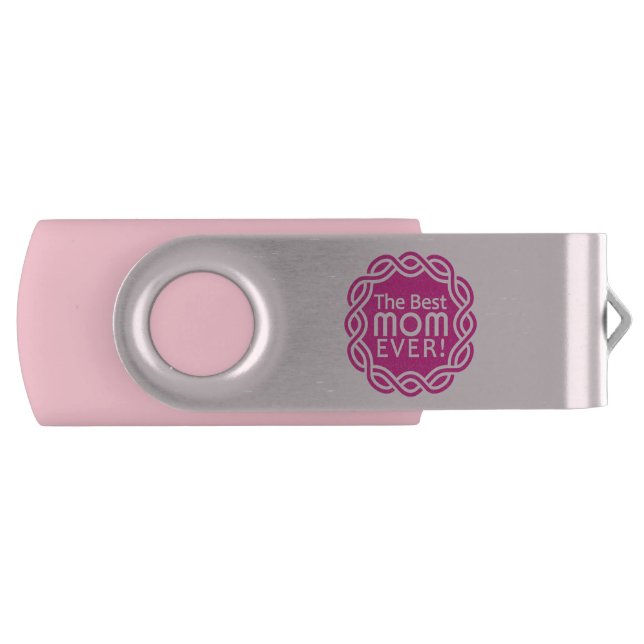 BEST MOM custom monogram memory sticks (Front)