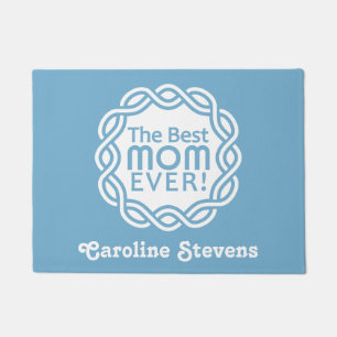 BEST MOM custom name & color door mats