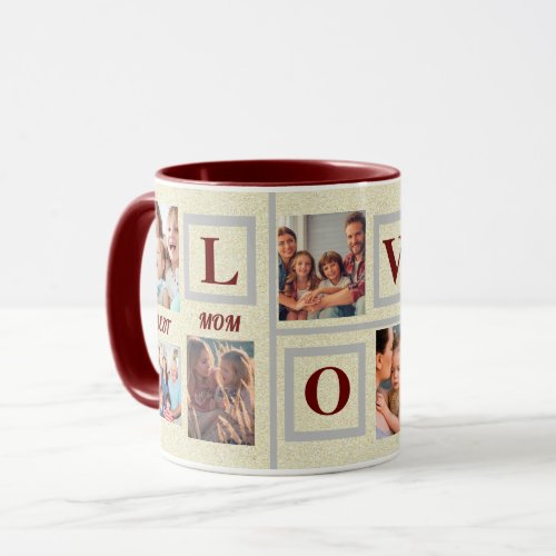 Best Mom Custom Photo Collage Coffee  Mug