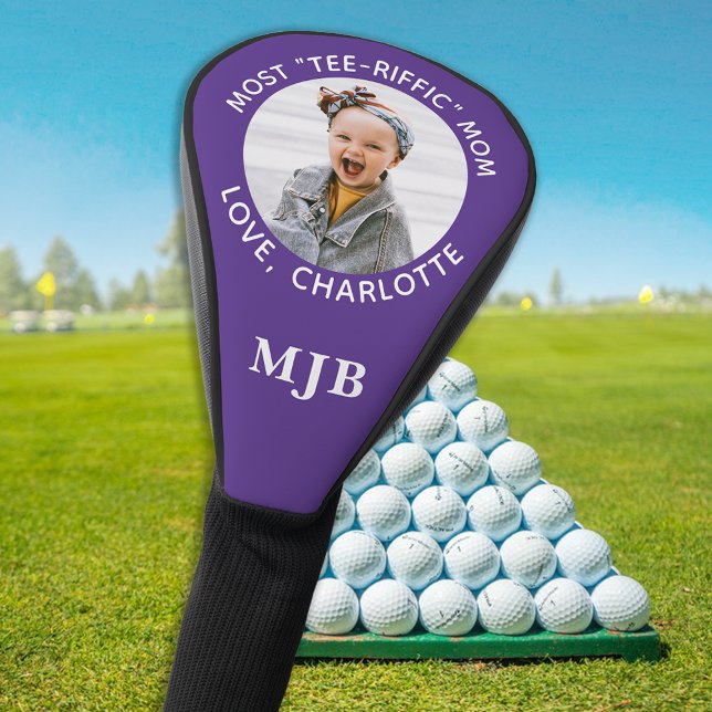 Best MOM Custom Photo Personalized Monogram Golf Head Cover (Creator Uploaded)