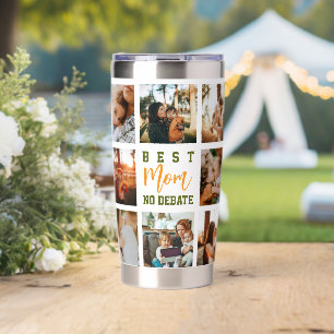 Best Mom Cute Trendy Collage Insulated Tumbler