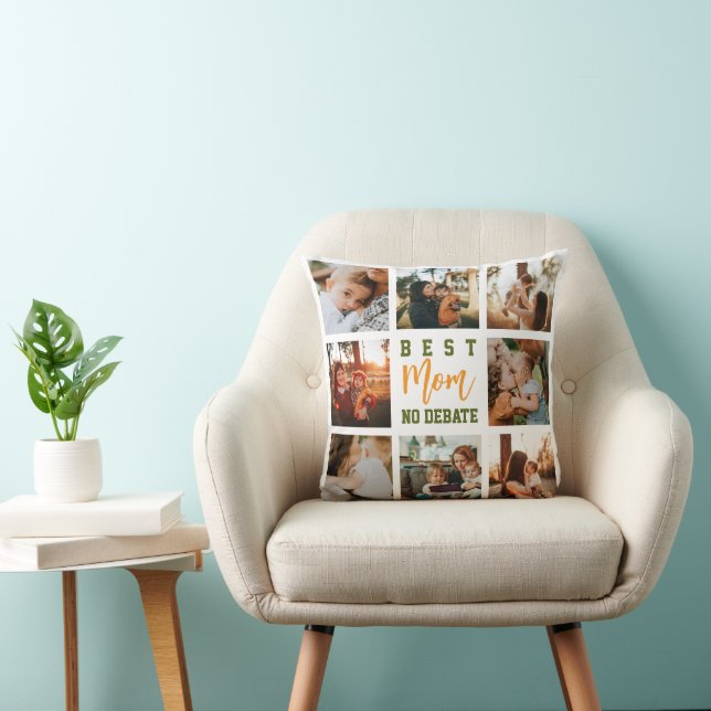 Best Mom Cute Trendy Collage Soft Pillow (Chair)