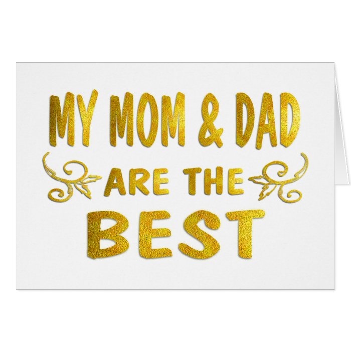 Best Mom & Dad Card