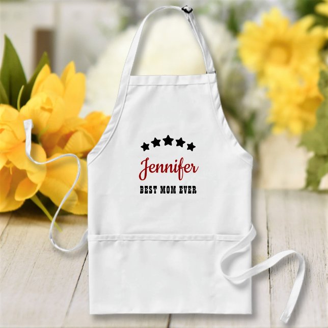 Best Mom Dad Ever Custom Text Personalized Adult Apron (Creator Uploaded)