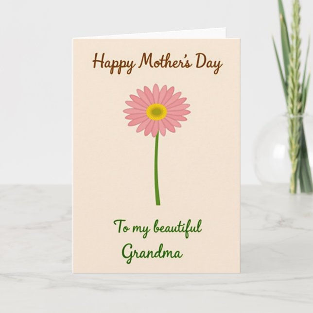 Best Mom Elegant Script Card (Front)