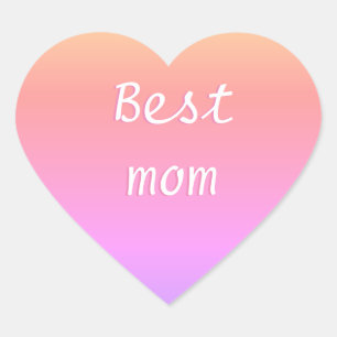 Best Mom Emoji Heart Sticker