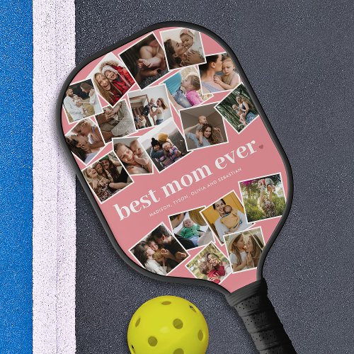 Best Mom Ever 20 Photo Pickleball Paddle