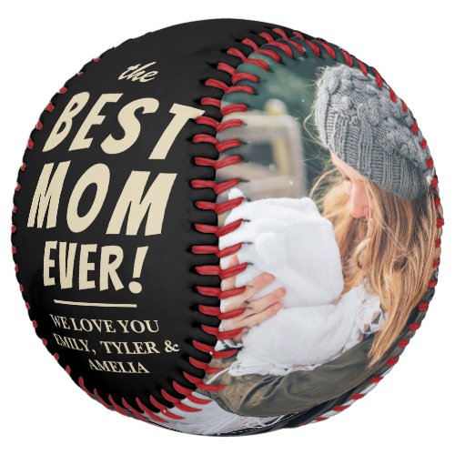 Best Mom Ever 2 Photo Collage Mother  Softball