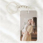 Best Mom Ever 2 Photo  Keychain<br><div class="desc">Celebrate Mom with a gift she’ll carry everywhere—a personalized keychain that’s both meaningful and practical. Featuring the phrase “Best Mom Ever” in a charming rustic font, this keychain overlays a favorite photo, turning a simple accessory into a cherished keepsake. Ideal for Mother’s Day, birthdays, or just because, it’s a heartfelt...</div>