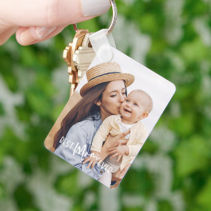 Best Mom Ever 2-photo Keychain