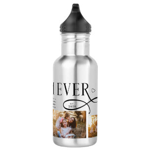 Best Mom Ever 3 Photos Heart Mothers Day Gifts Stainless Steel Water Bottle