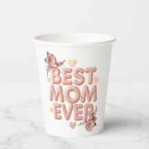 Best Mom Ever 3D Floral Design | Gift for Mom | Bi