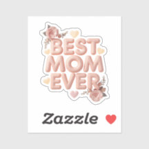 Best Mom Ever 3D Floral Design | Gift for Mom | Bi