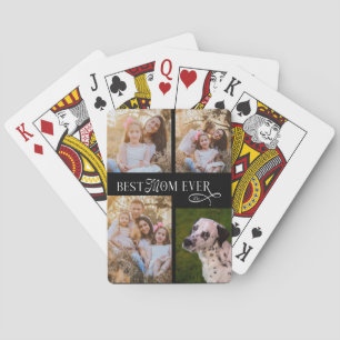 Best Mom Ever 4 Photos Mothers Day Gifts Poker Cards