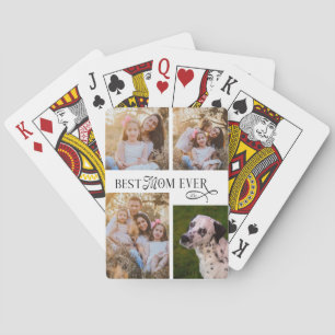 Best Mom Ever 4 Photos Mothers Day Gifts Poker Cards