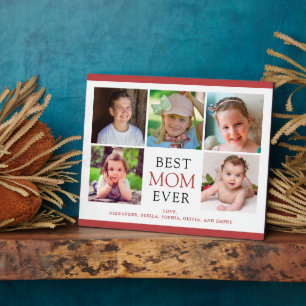 Best Mom Ever 5 Photos Mother's Day Plaque