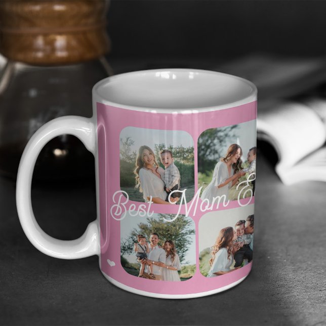 Best Mom Ever 7 photo collage personalized  Coffee Mug (Creator Uploaded)