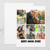 Best Mom Ever – 8 Photo Collage Frame Template (Front/Back)