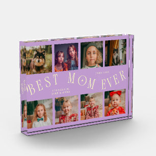 Best Mom Ever 8 Photo Grid Wisteria Photo Block