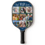BEST MOM EVER 9 Photo Collage Custom Color Pickleball Paddle