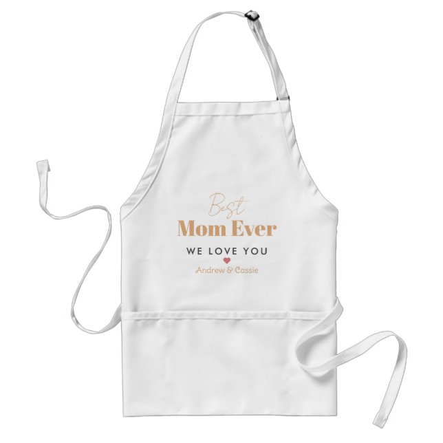 Best mom ever adult apron (Front)